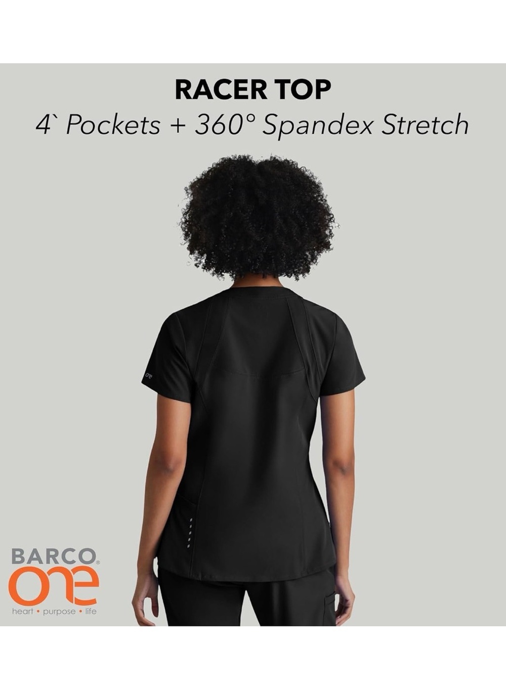 Barco One Black Scrubs Set - Picture 3 of 5